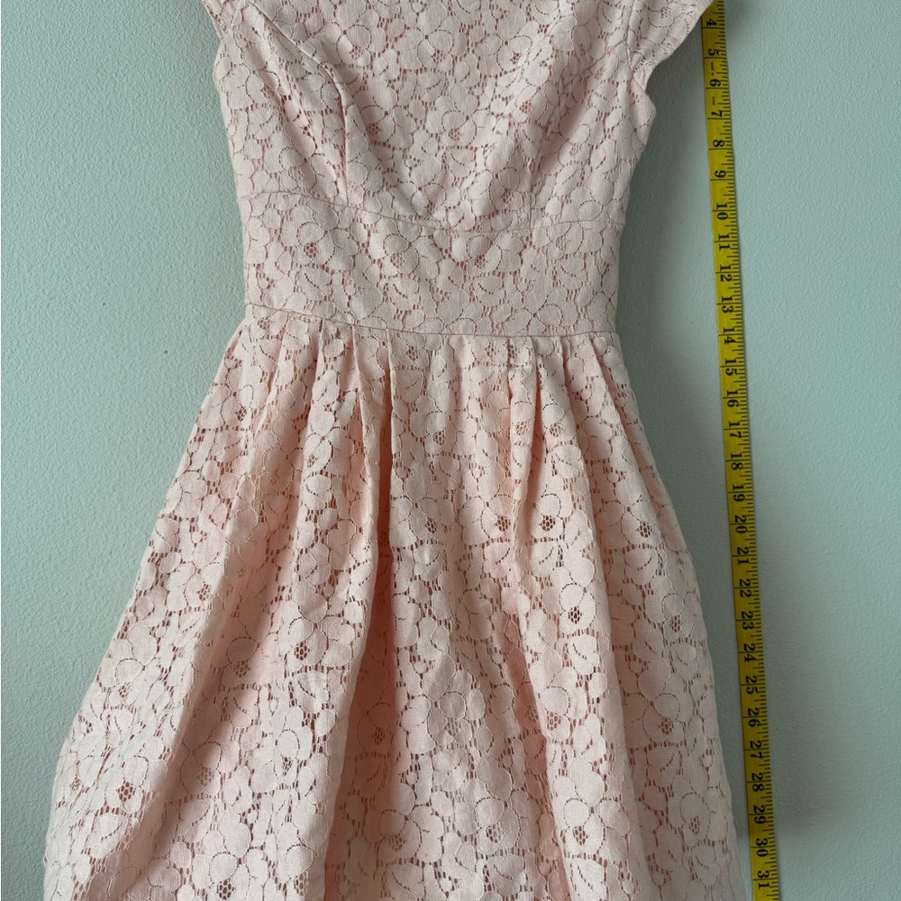 B Darlin Pink Lace Kids Formal Dress